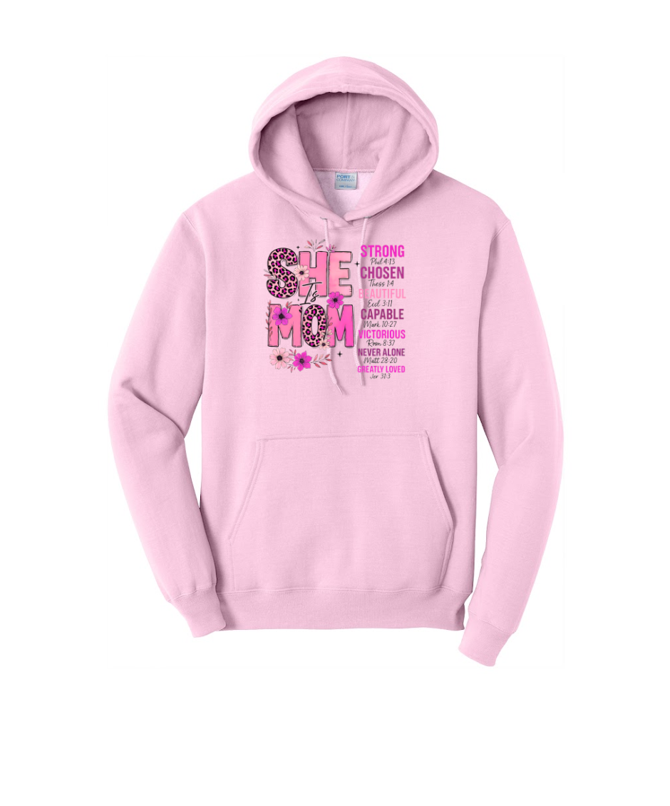 SHE MOM - Port & Co™ Core Fleece Pullover HOODED Sweatshirt (Copy)