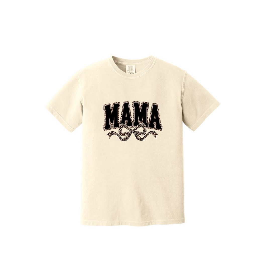 MAMA LEOPARD- Comfort Colors® Heavyweight Ring Spun Tee 1717