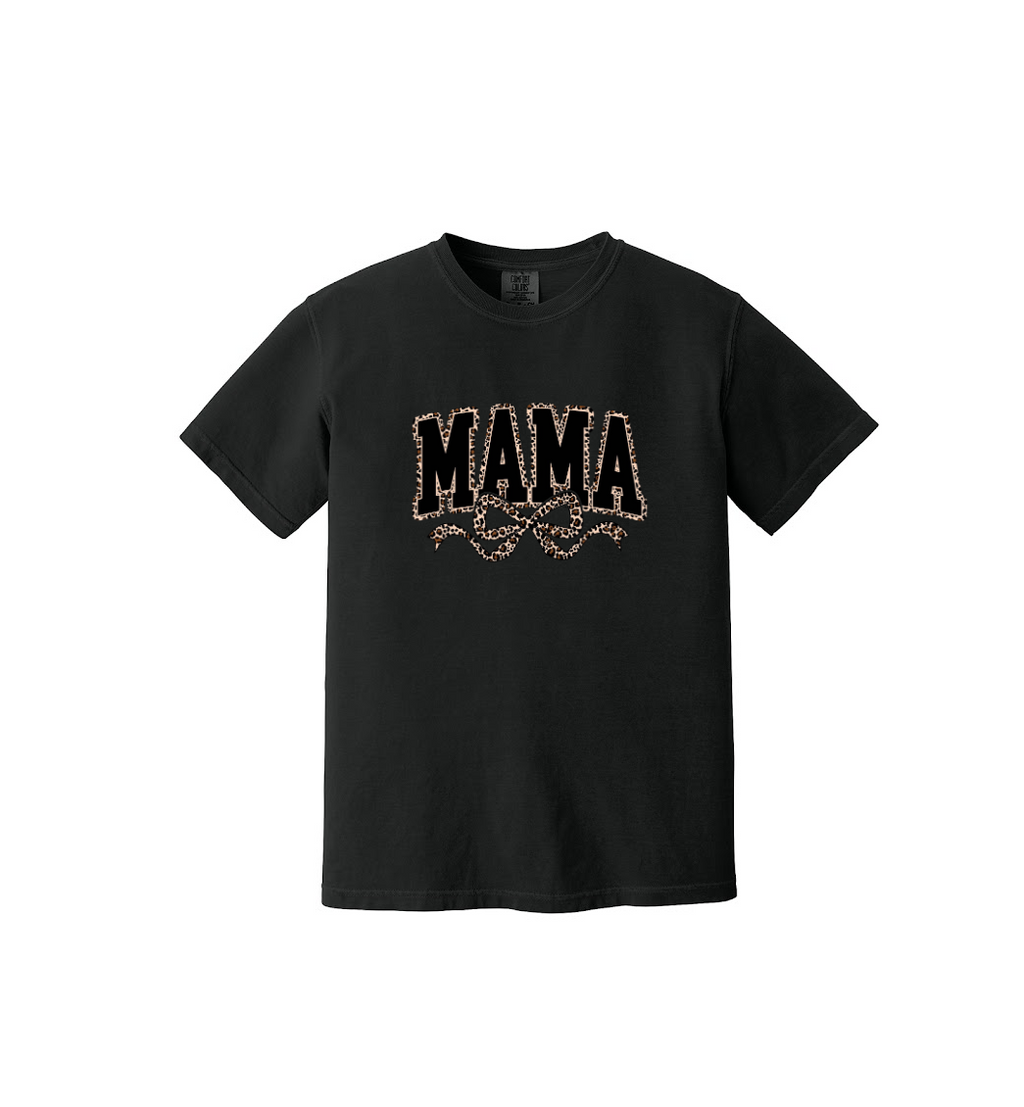 MAMA LEOPARD- Comfort Colors® Heavyweight Ring Spun Tee 1717