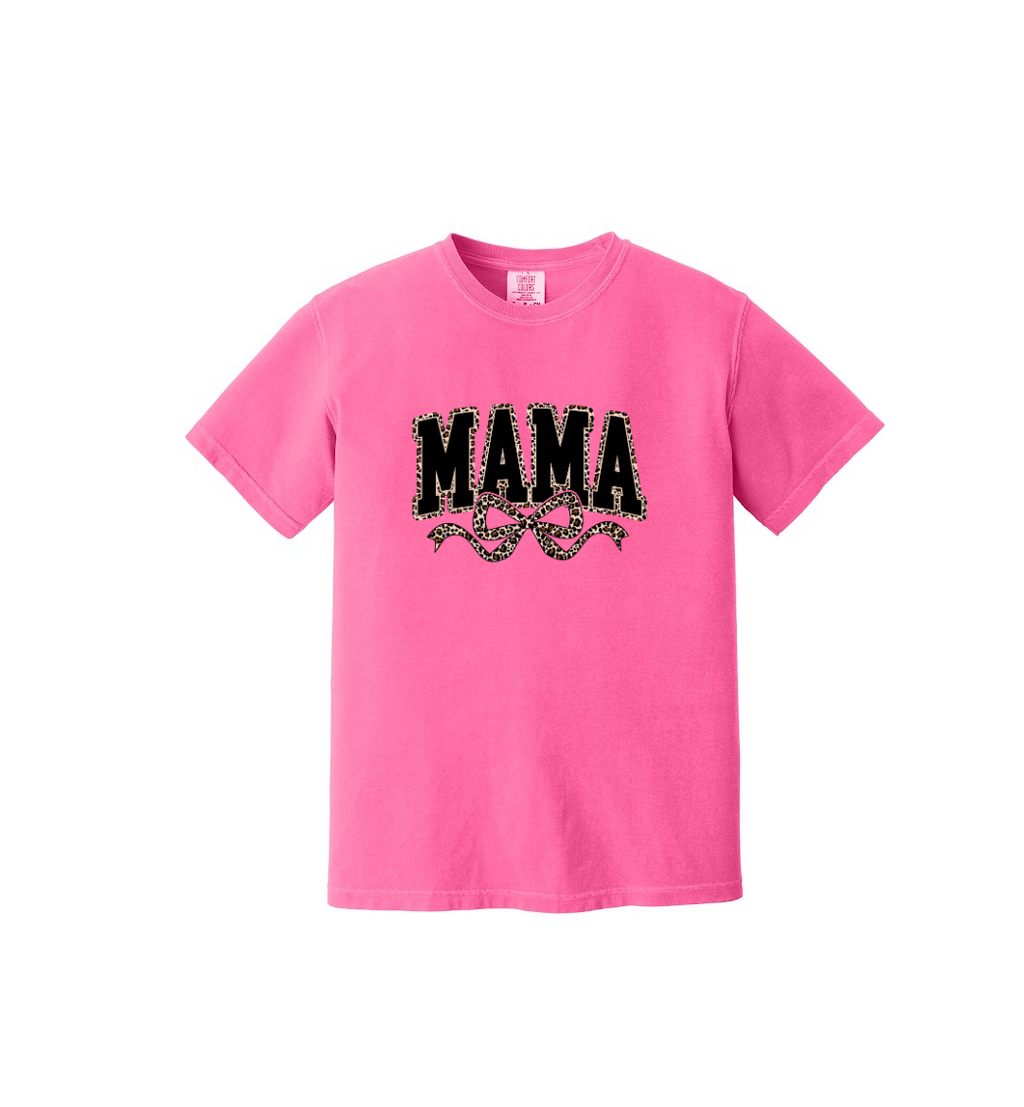 MAMA LEOPARD- Comfort Colors® Heavyweight Ring Spun Tee 1717