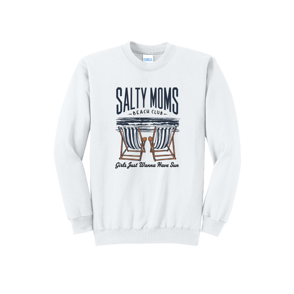 SALTY MOMS - Port & Co™ Core Fleece Pullover Crew Neck Sweatshirt (Copy) (Copy)