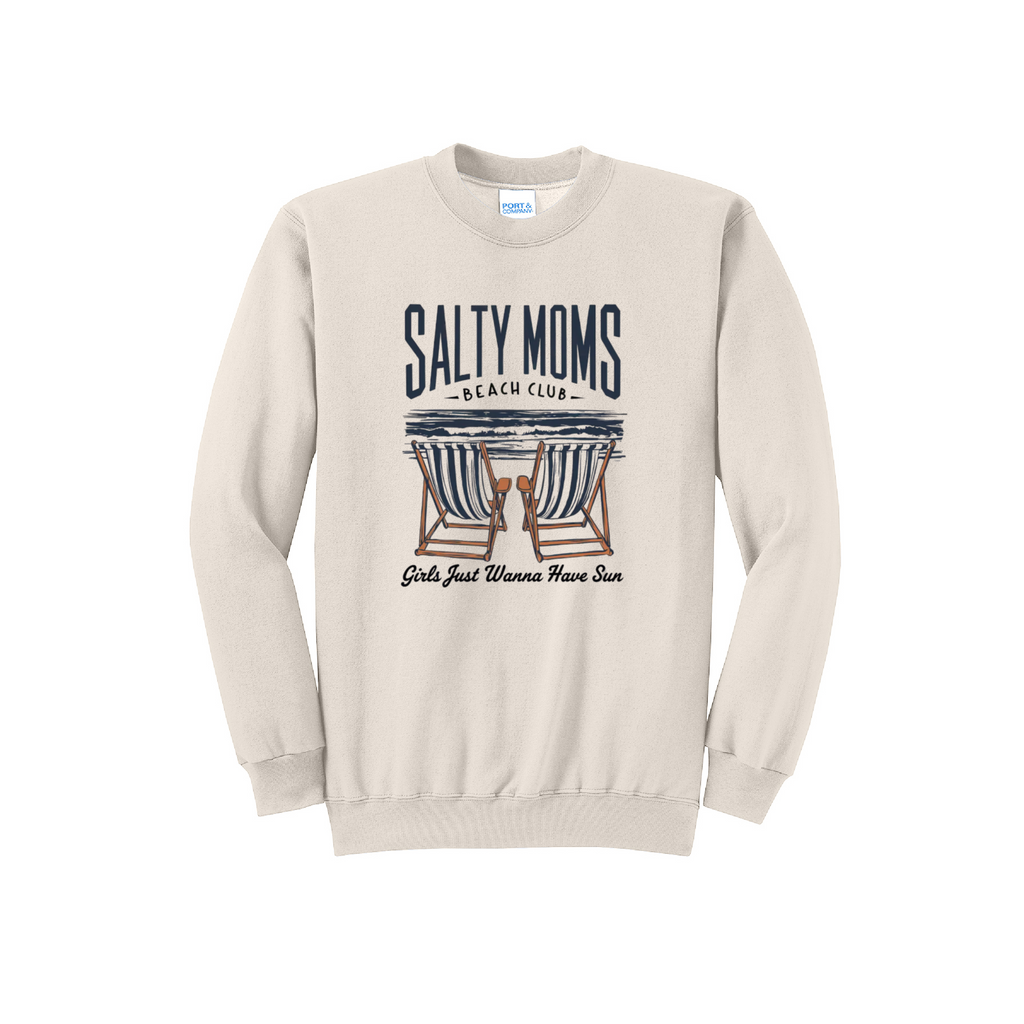 SALTY MOMS - Port & Co™ Core Fleece Pullover Crew Neck Sweatshirt (Copy) (Copy)