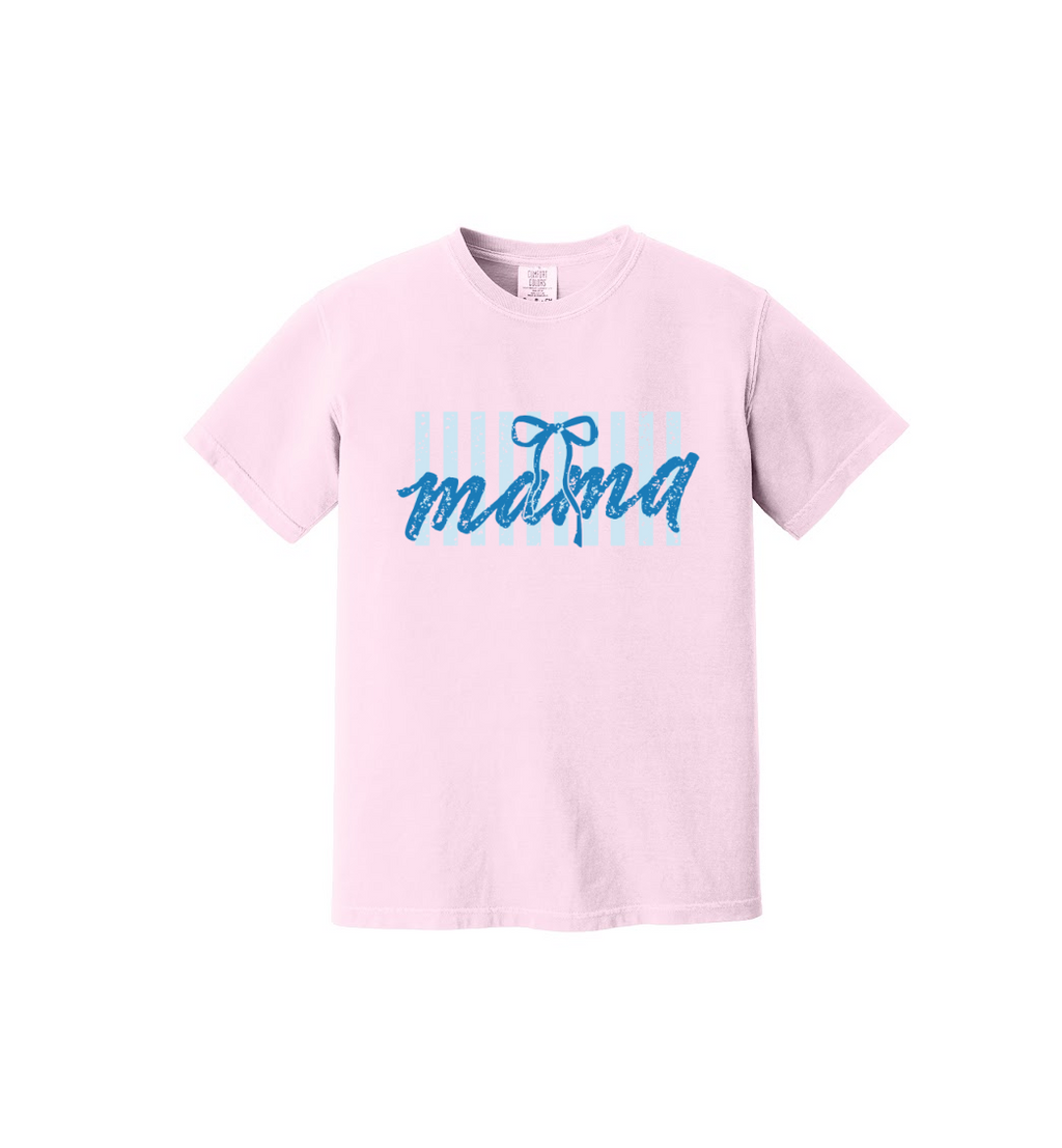 MAMA BLUE STRIPES - Comfort Colors® Heavyweight Ring Spun Tee 1717 (Copy)