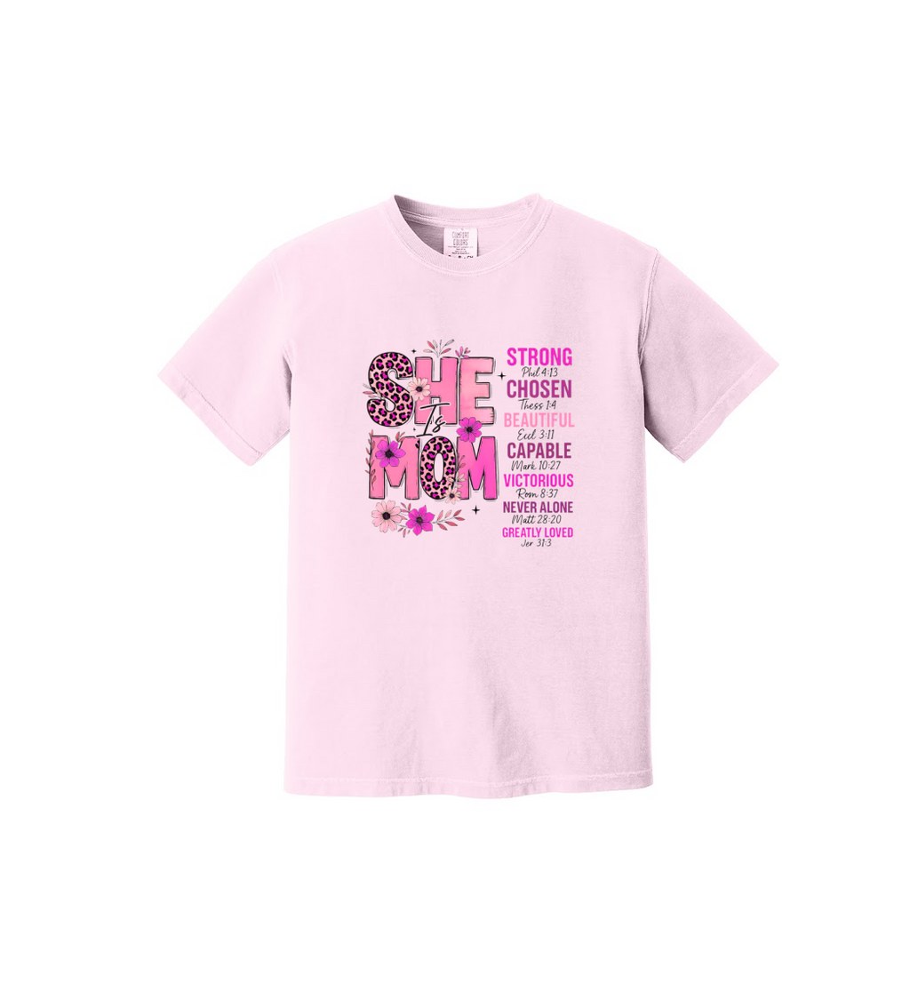 SHE MOM - Comfort Colors® Heavyweight Ring Spun Tee 1717