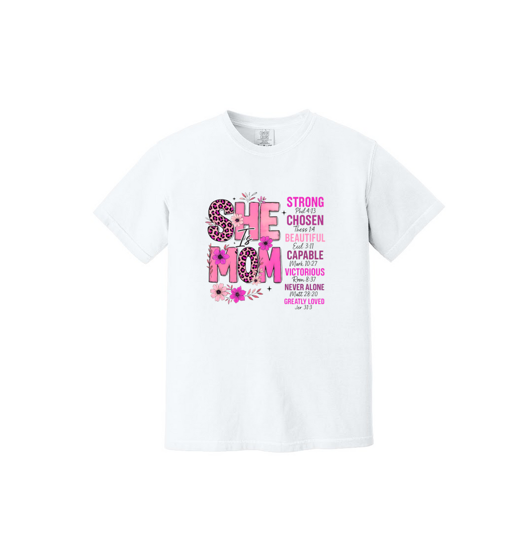 SHE MOM - Comfort Colors® Heavyweight Ring Spun Tee 1717
