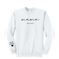 MAMA ESTABLISHED - Port & Co™ Core Fleece Pullover Crew Neck Sweatshirt