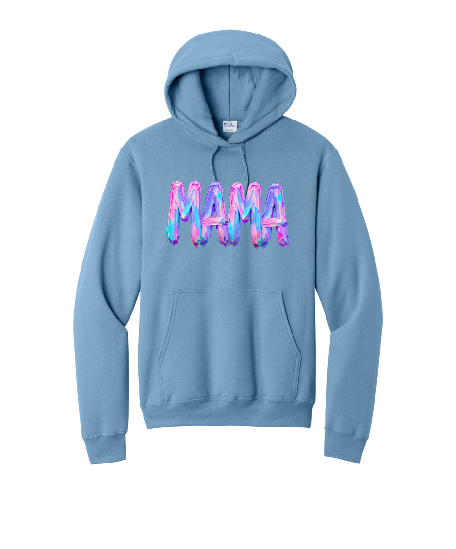 MAMA NEON - Port & Co™ Core Fleece Pullover HOODED Sweatshirt