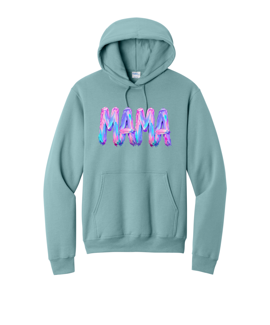 MAMA NEON - Port & Co™ Core Fleece Pullover HOODED Sweatshirt