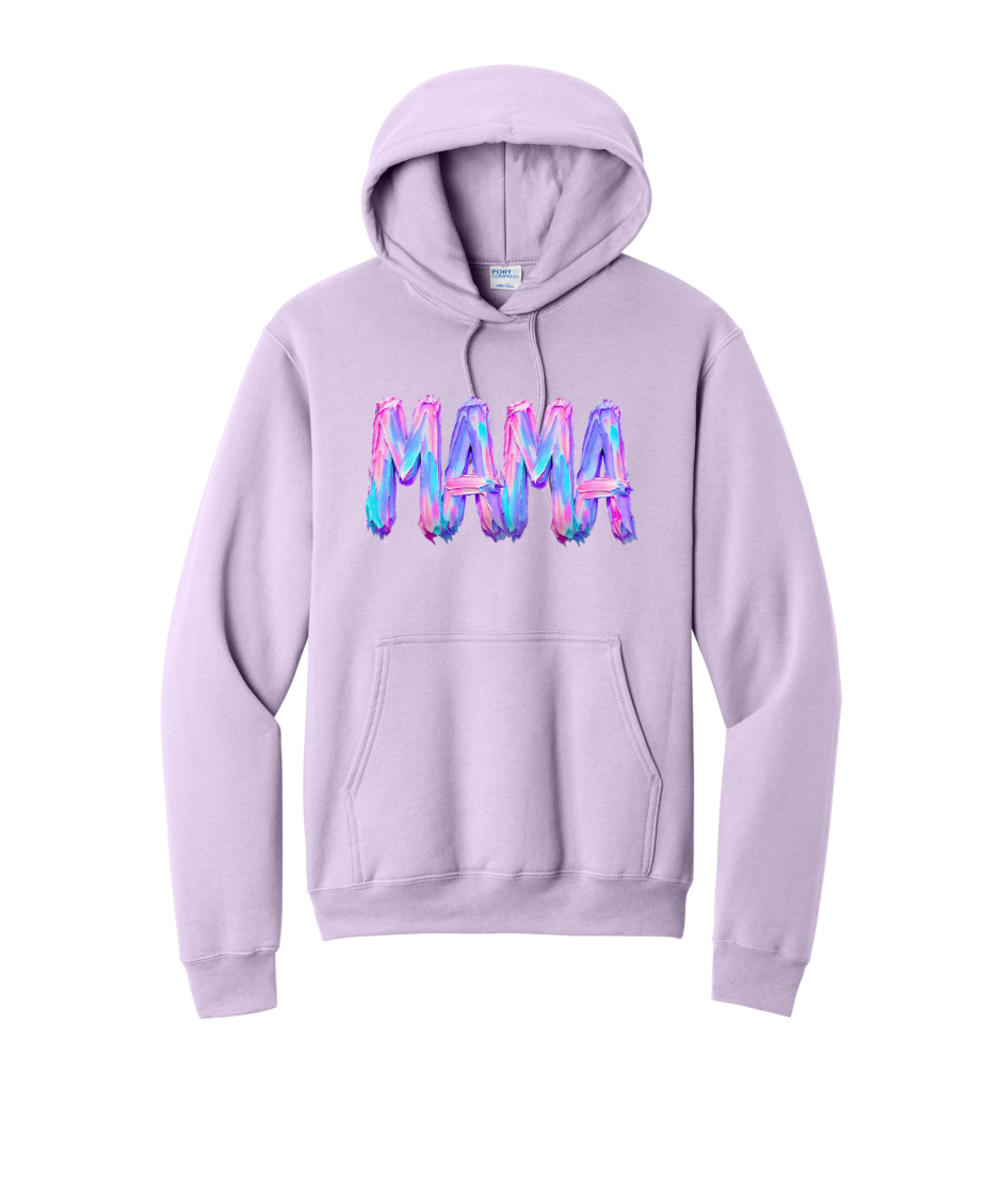 MAMA NEON - Port & Co™ Core Fleece Pullover HOODED Sweatshirt