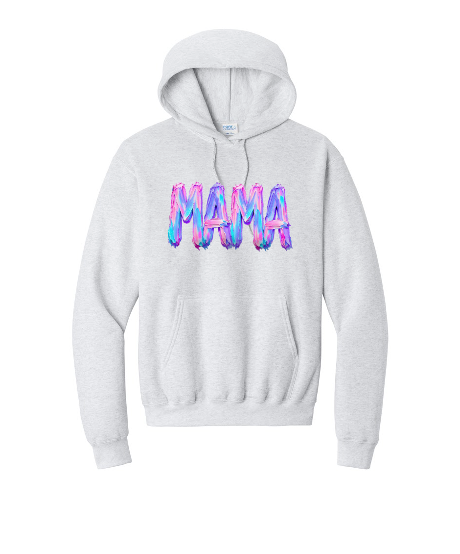 MAMA NEON - Port & Co™ Core Fleece Pullover HOODED Sweatshirt
