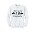 MAMA STACKED- Port & Co™ Core Fleece Pullover Crew Neck Sweatshirt