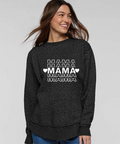 MAMA STACKED - Women's Weekend Fleece Crewneck Sweatshirt - LAT 3525