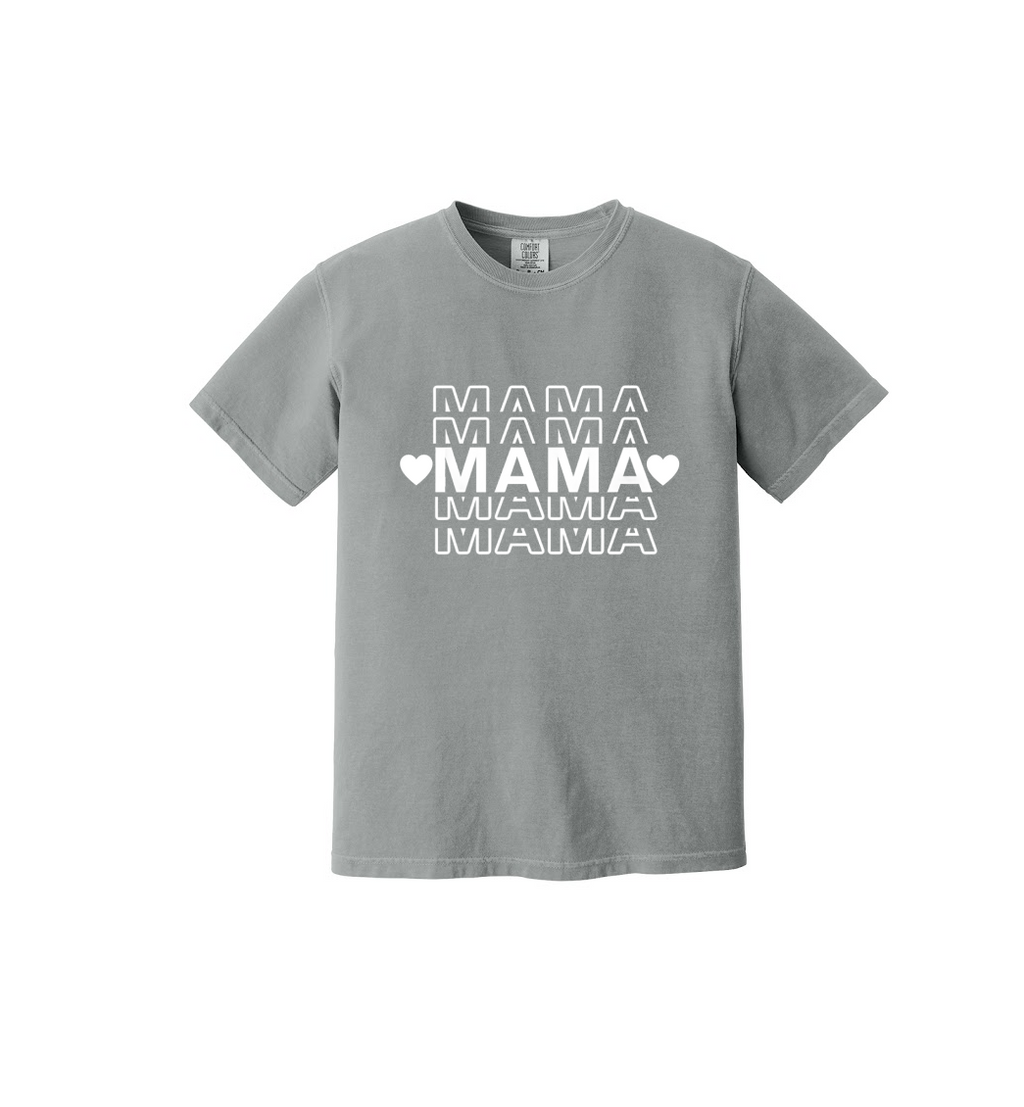 MAMA STACKED - Comfort Colors® Heavyweight Ring Spun Tee 1717