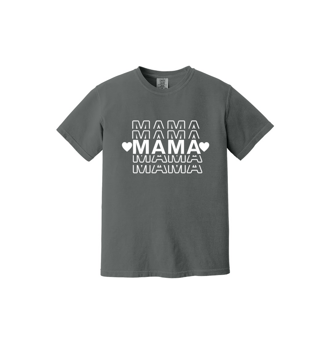 MAMA STACKED - Comfort Colors® Heavyweight Ring Spun Tee 1717