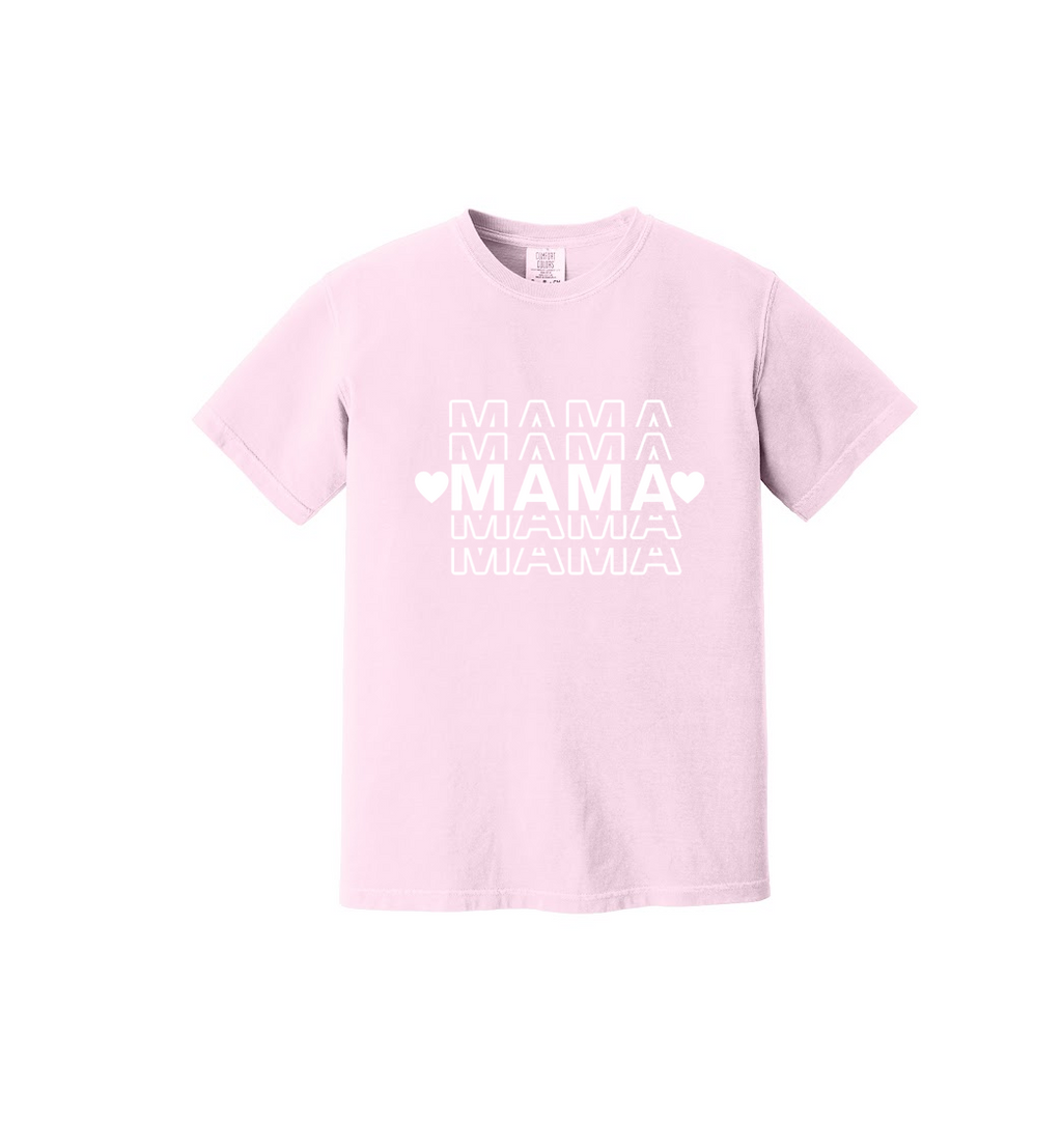 MAMA STACKED - Comfort Colors® Heavyweight Ring Spun Tee 1717