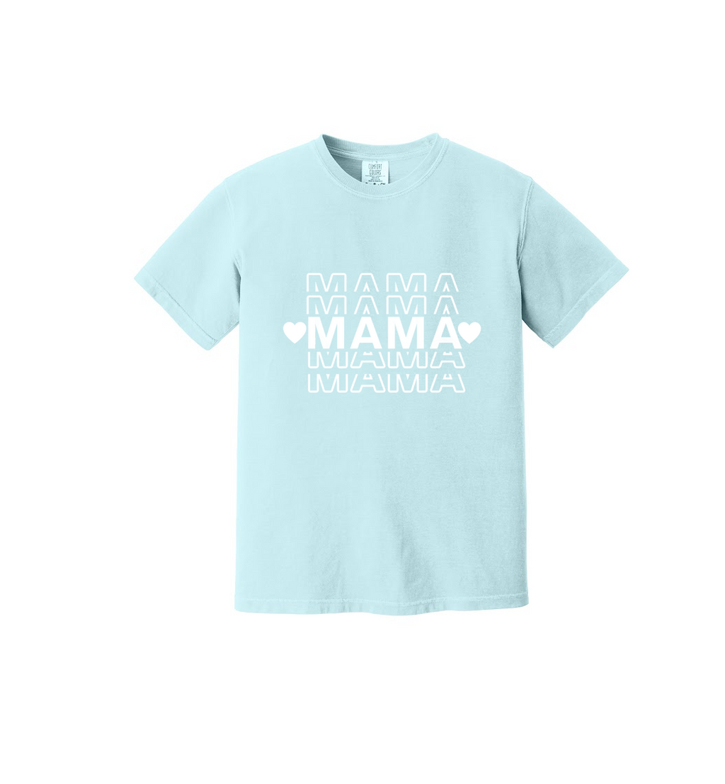 MAMA STACKED - Comfort Colors® Heavyweight Ring Spun Tee 1717