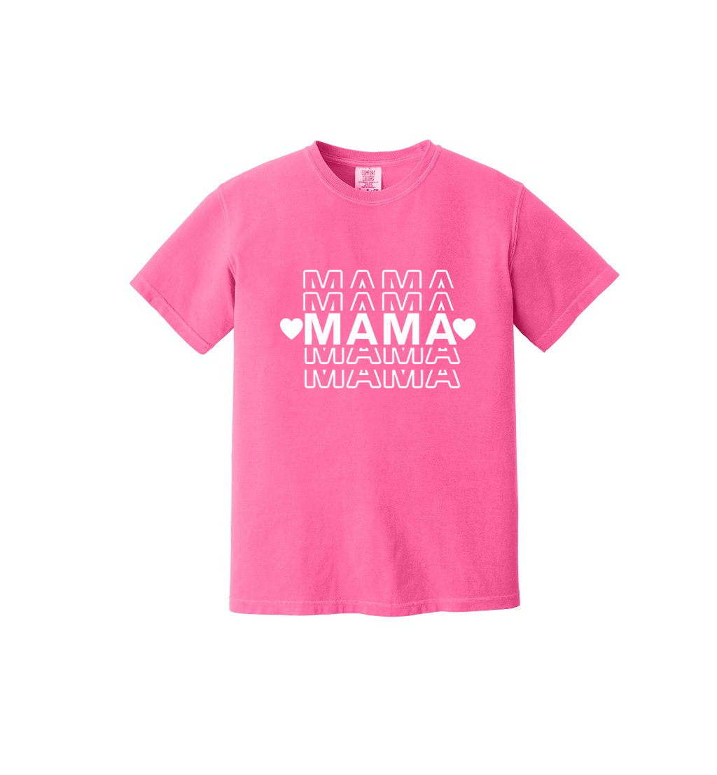 MAMA STACKED - Comfort Colors® Heavyweight Ring Spun Tee 1717
