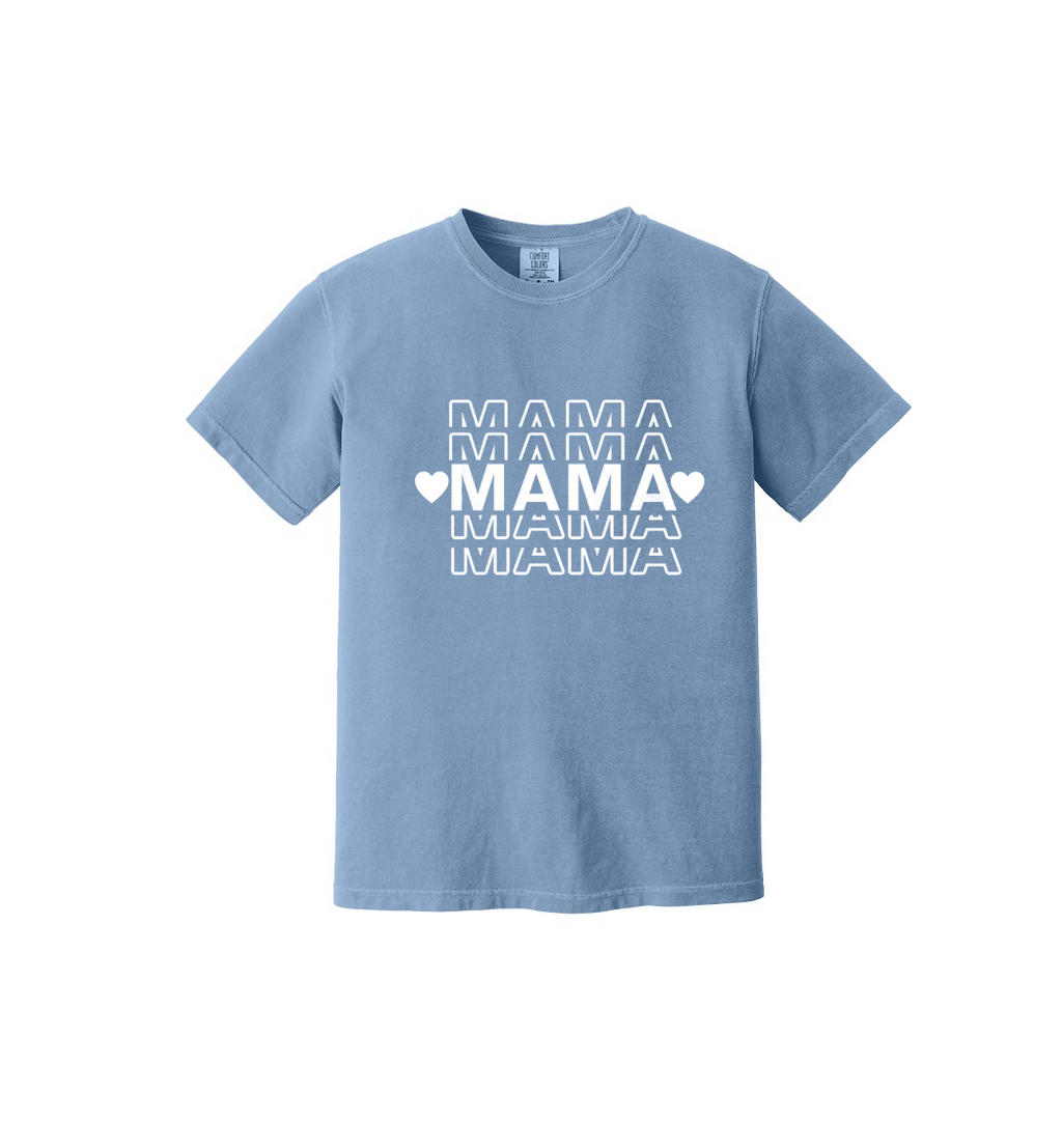 MAMA STACKED - Comfort Colors® Heavyweight Ring Spun Tee 1717