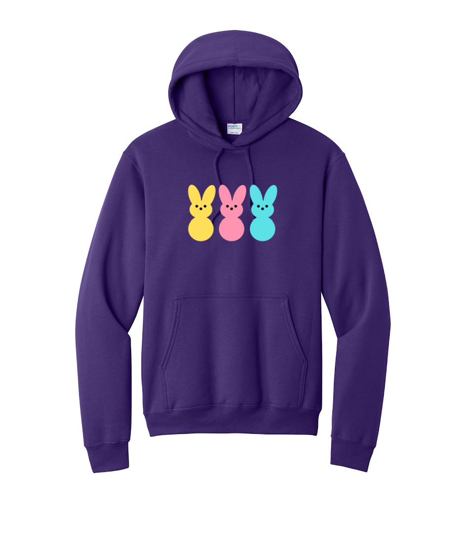 PEEPS- Port & Co™ Core Fleece Pullover HOODED Sweatshirt