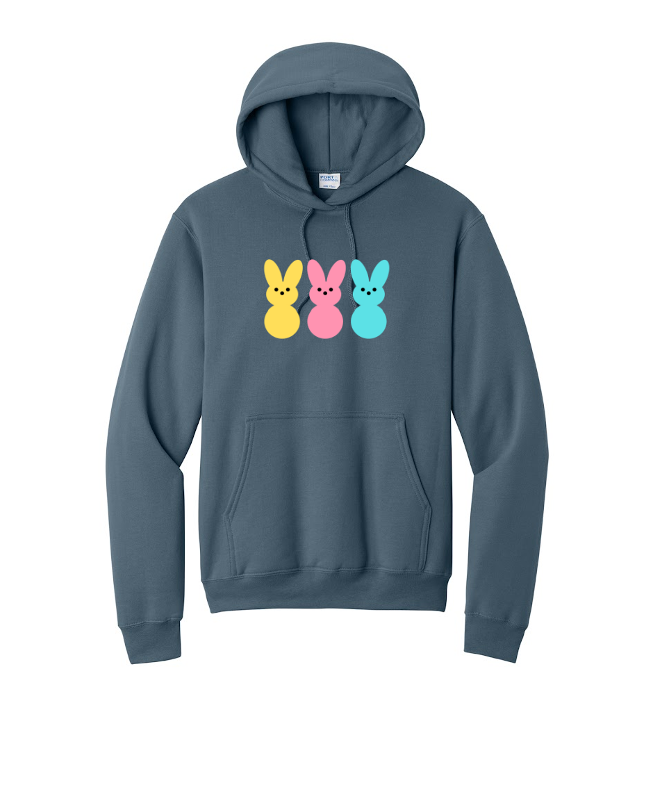 PEEPS- Port & Co™ Core Fleece Pullover HOODED Sweatshirt