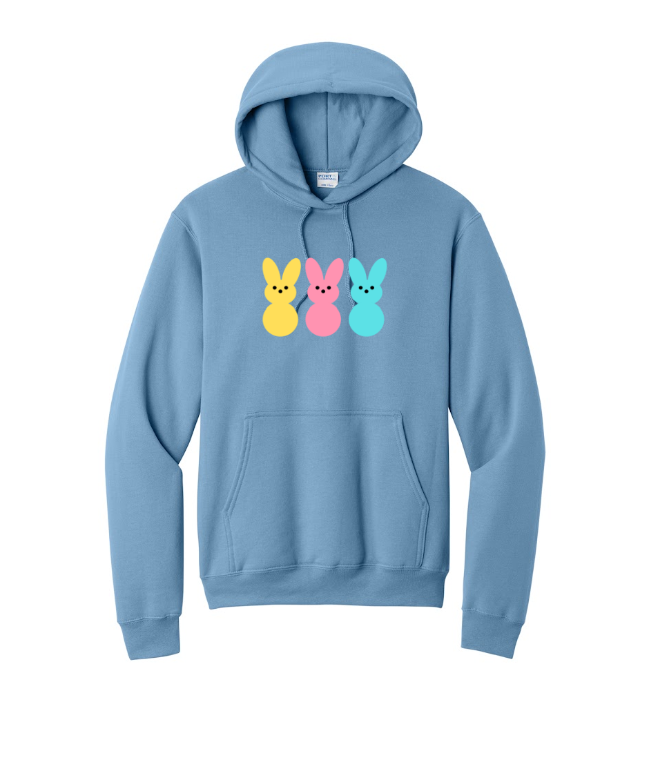 PEEPS- Port & Co™ Core Fleece Pullover HOODED Sweatshirt