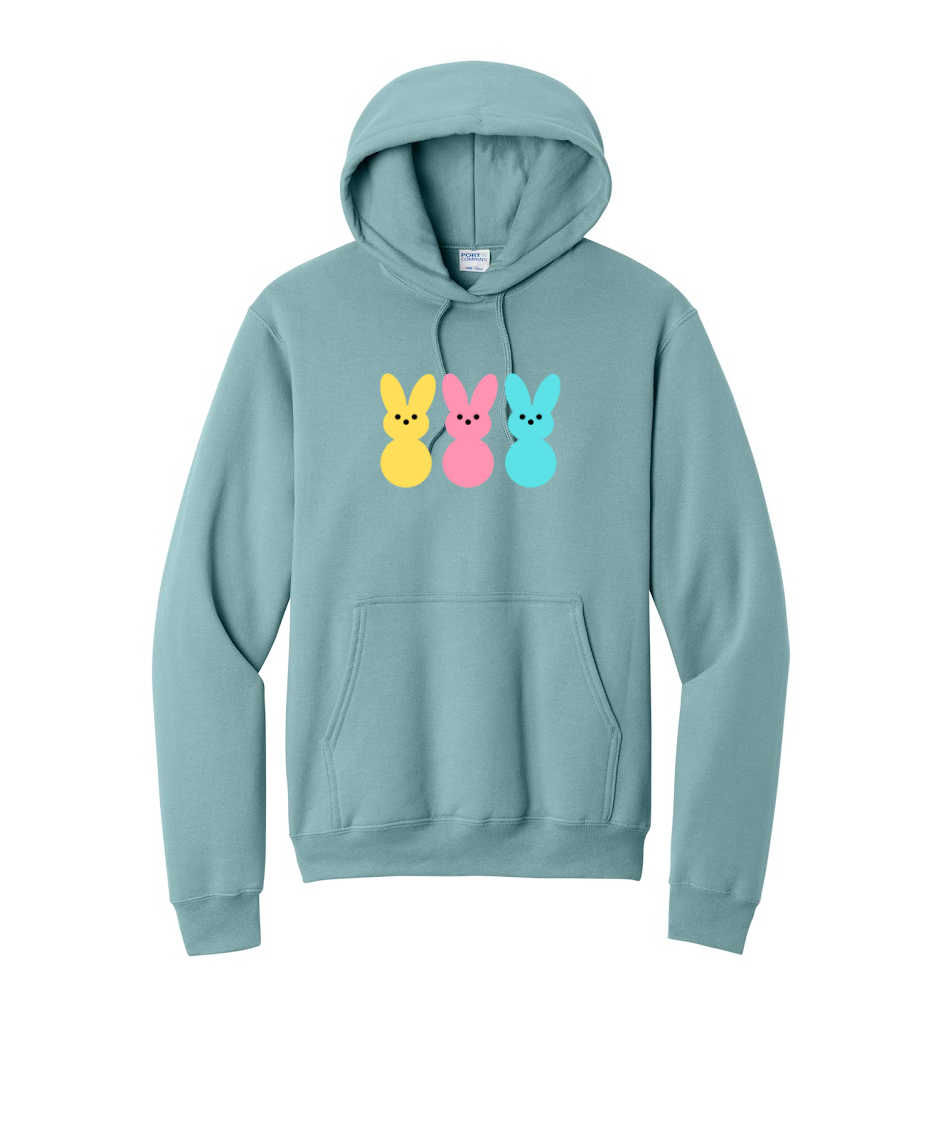 PEEPS- Port & Co™ Core Fleece Pullover HOODED Sweatshirt