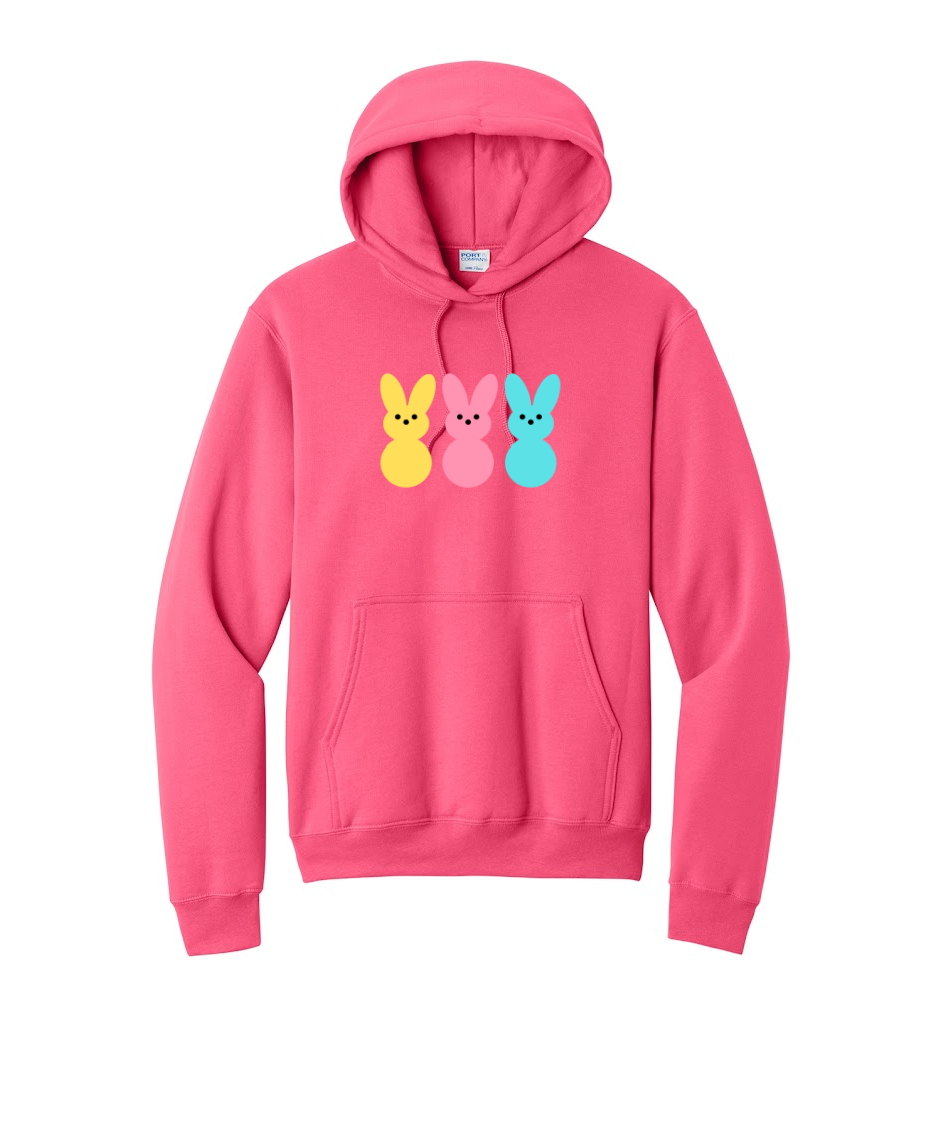 PEEPS- Port & Co™ Core Fleece Pullover HOODED Sweatshirt