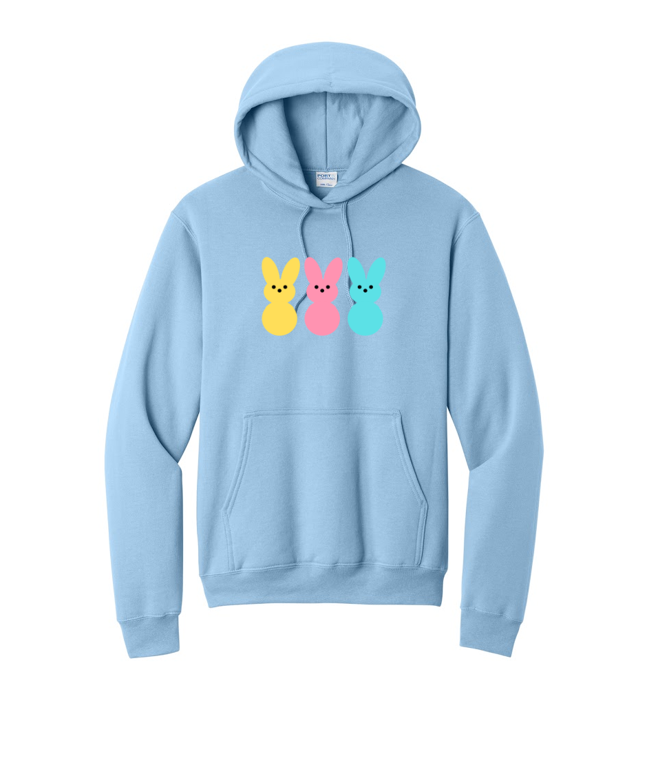 PEEPS- Port & Co™ Core Fleece Pullover HOODED Sweatshirt