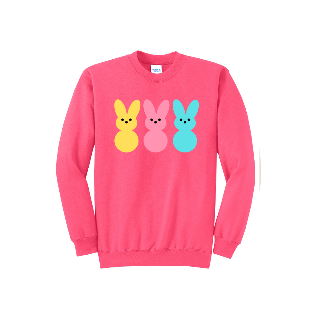 EASTER PEEPS - Port & Co™ Core Fleece Pullover Crew Neck Sweatshirt (Copy)