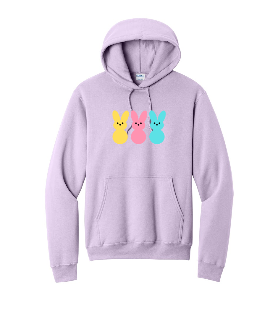 PEEPS- Port & Co™ Core Fleece Pullover HOODED Sweatshirt