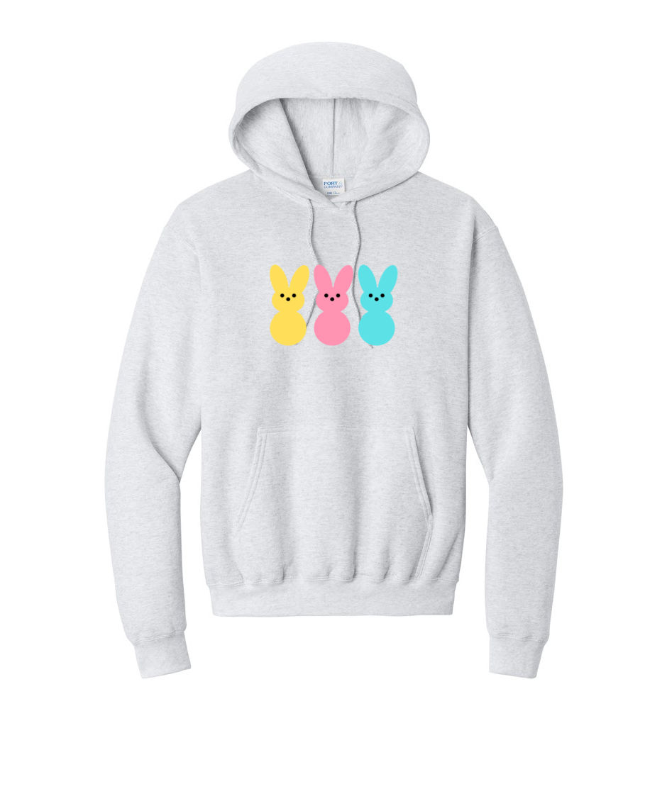 PEEPS- Port & Co™ Core Fleece Pullover HOODED Sweatshirt