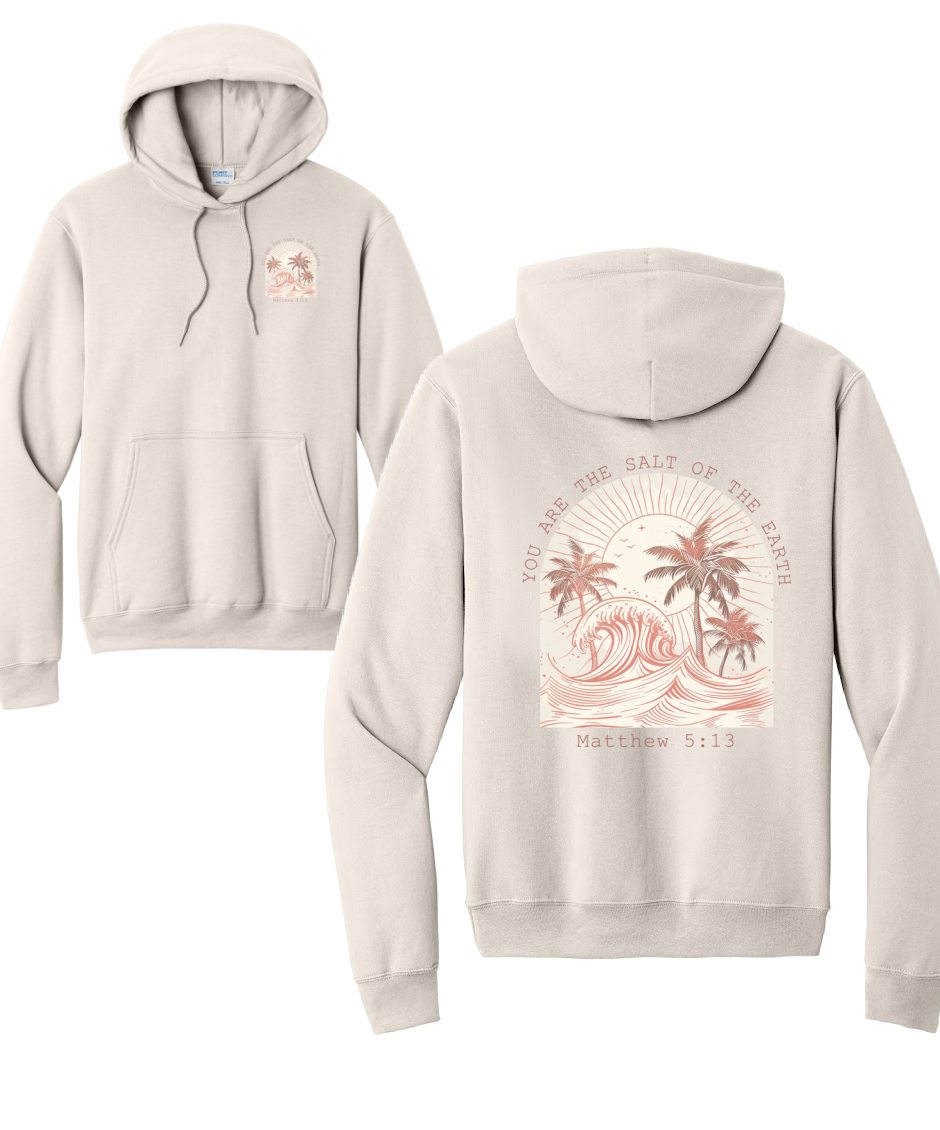 SALT OF THE EARTH - Port & Co™ Core Fleece Pullover HOODED Sweatshirt