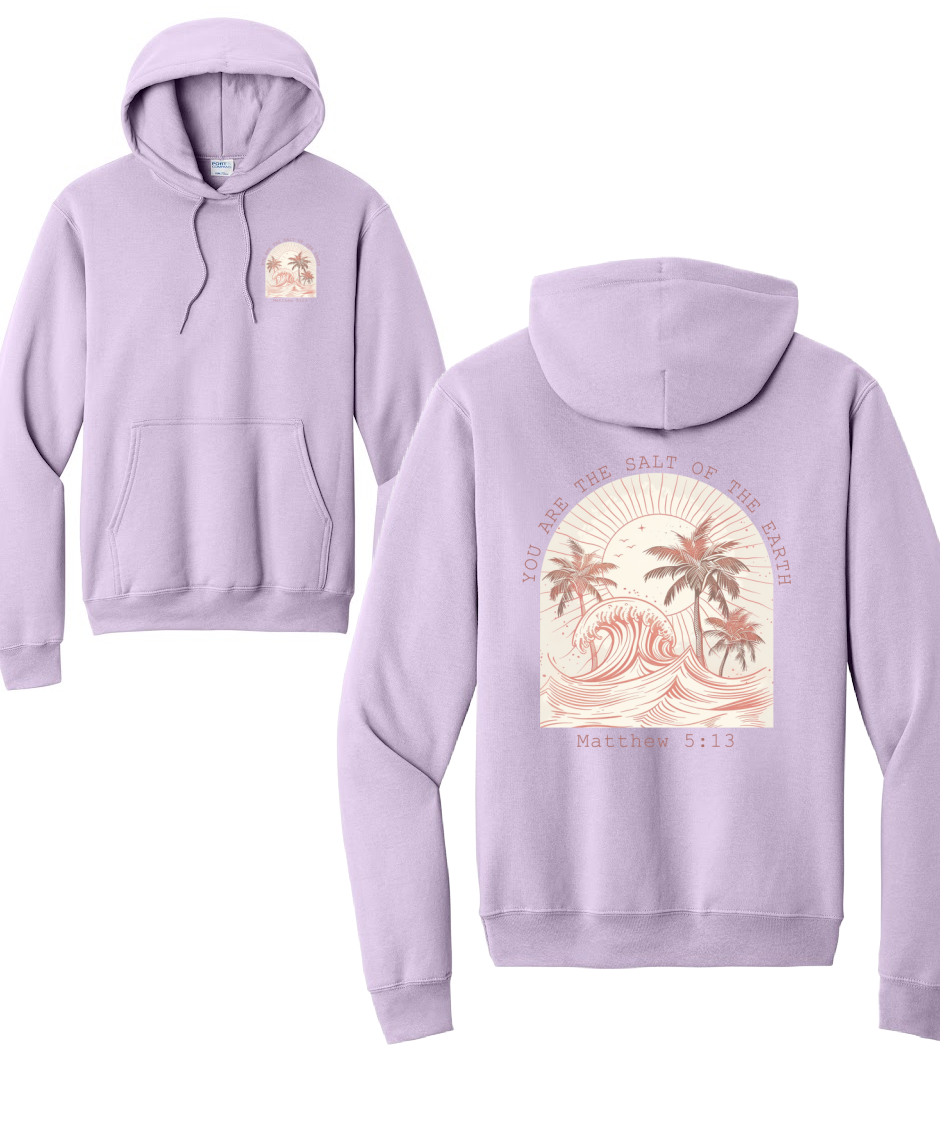 SALT OF THE EARTH - Port & Co™ Core Fleece Pullover HOODED Sweatshirt