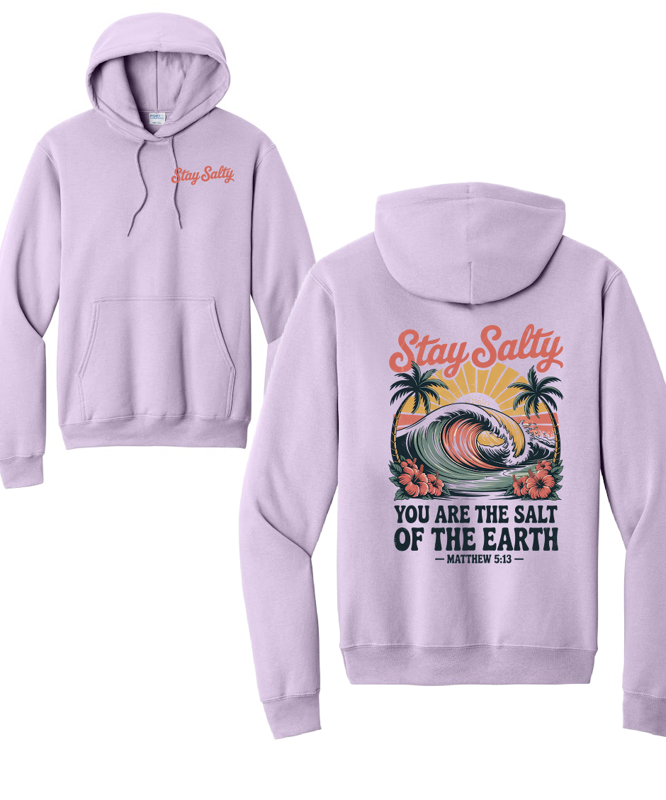STAY SALTY- Port & Co™ Core Fleece Pullover HOODED Sweatshirt (Copy)