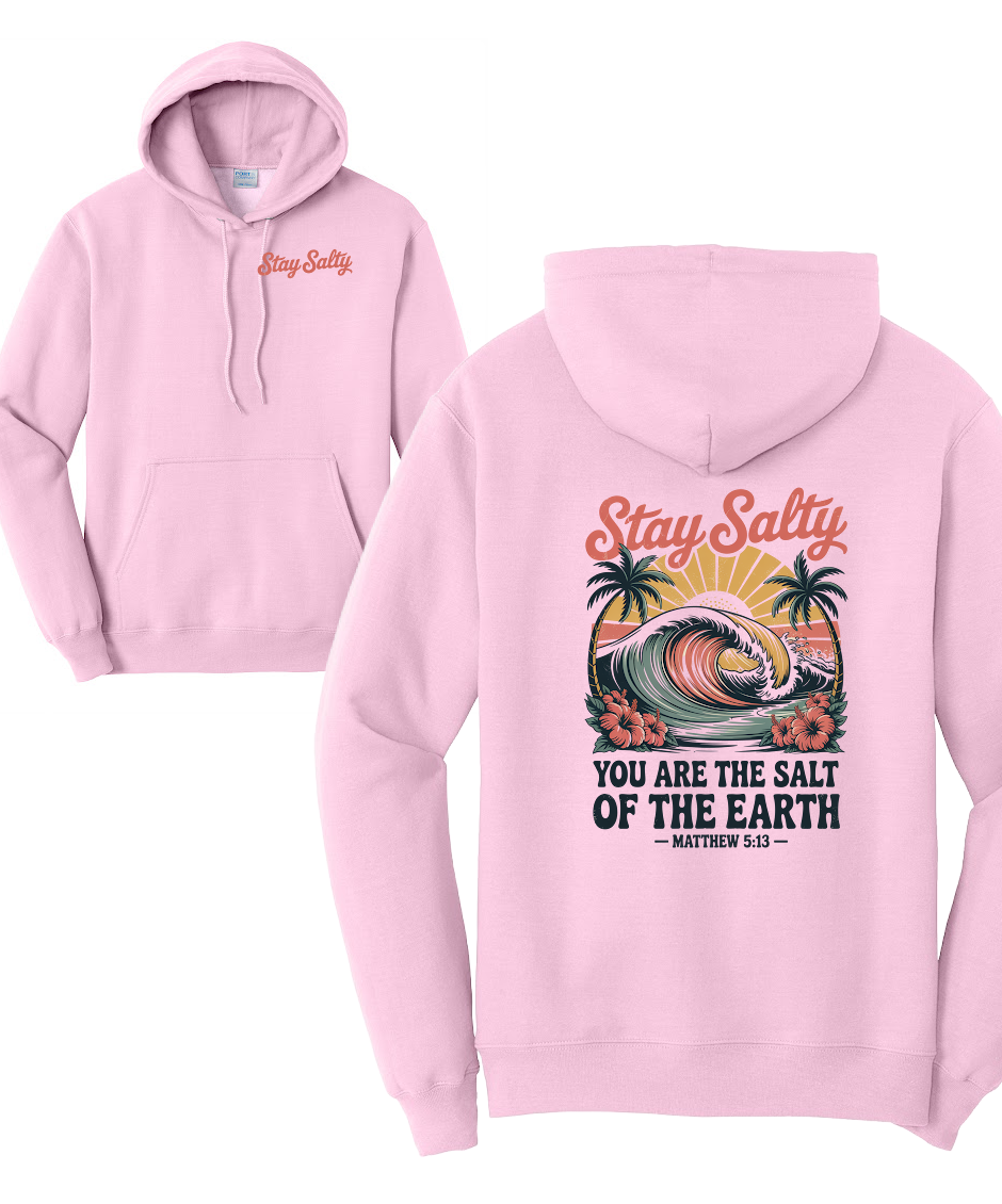 STAY SALTY- Port & Co™ Core Fleece Pullover HOODED Sweatshirt (Copy)