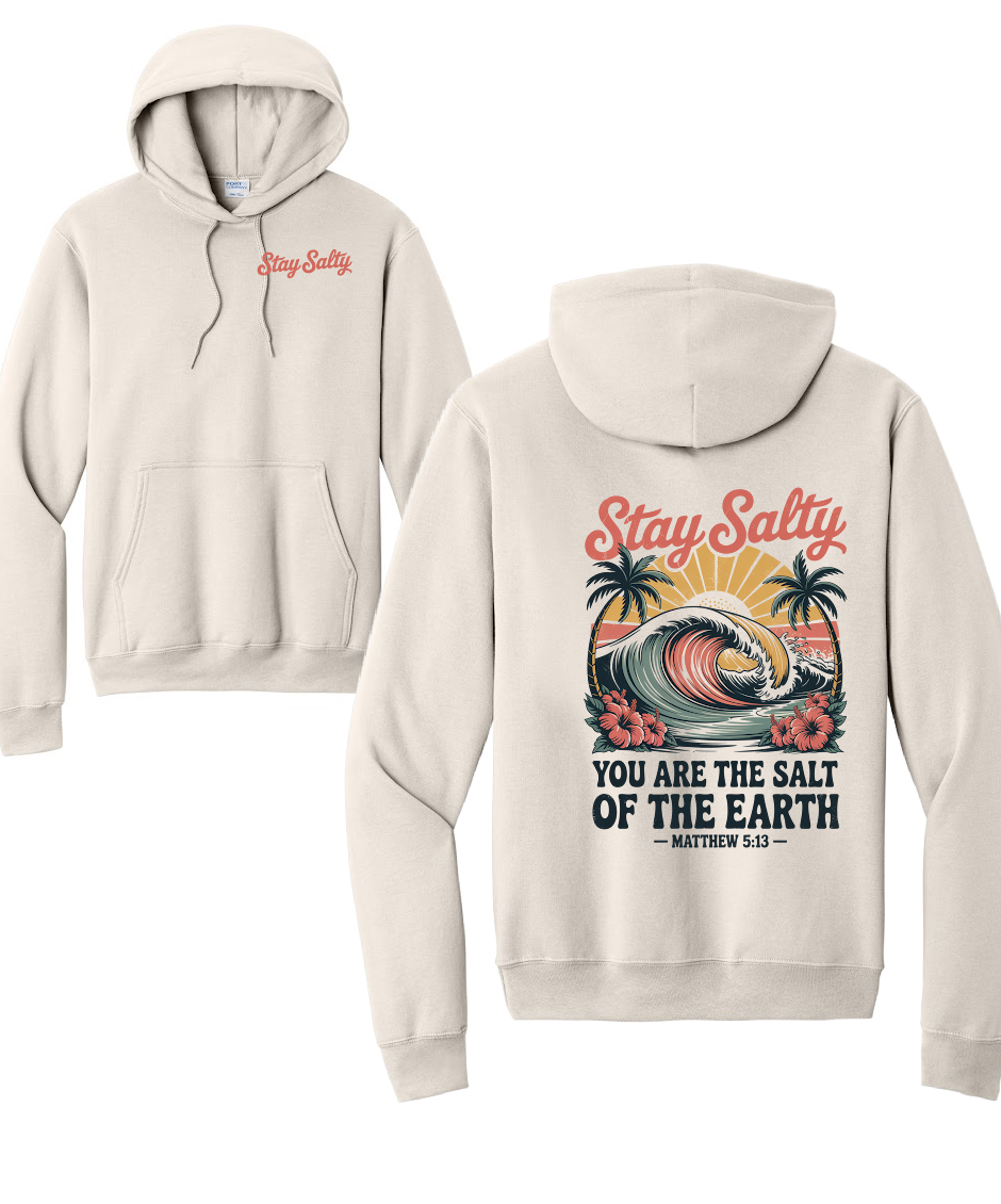 STAY SALTY- Port & Co™ Core Fleece Pullover HOODED Sweatshirt (Copy)
