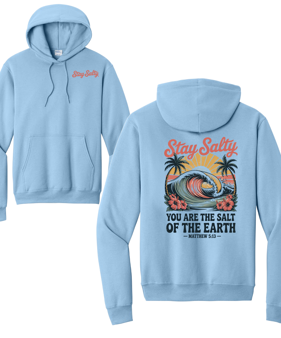 STAY SALTY- Port & Co™ Core Fleece Pullover HOODED Sweatshirt (Copy)