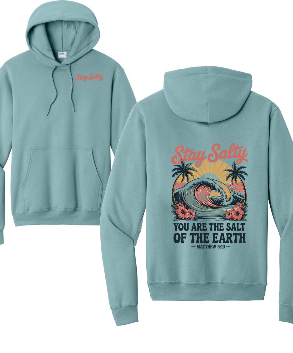 STAY SALTY- Port & Co™ Core Fleece Pullover Crew Neck Sweatshirt (Copy)