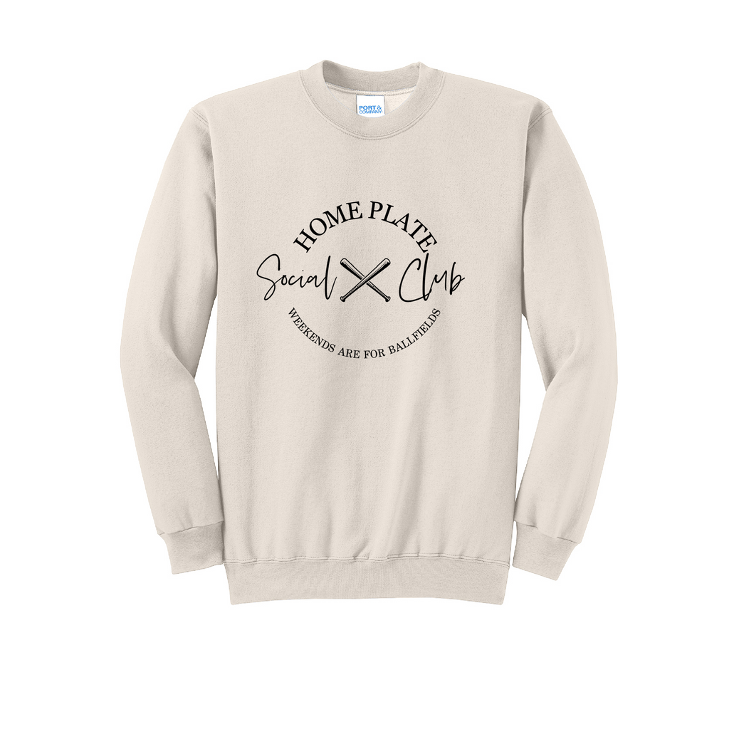 SIDELINE CLUB - Port & Co™ Core Fleece Pullover CREW NECK Sweatshirt