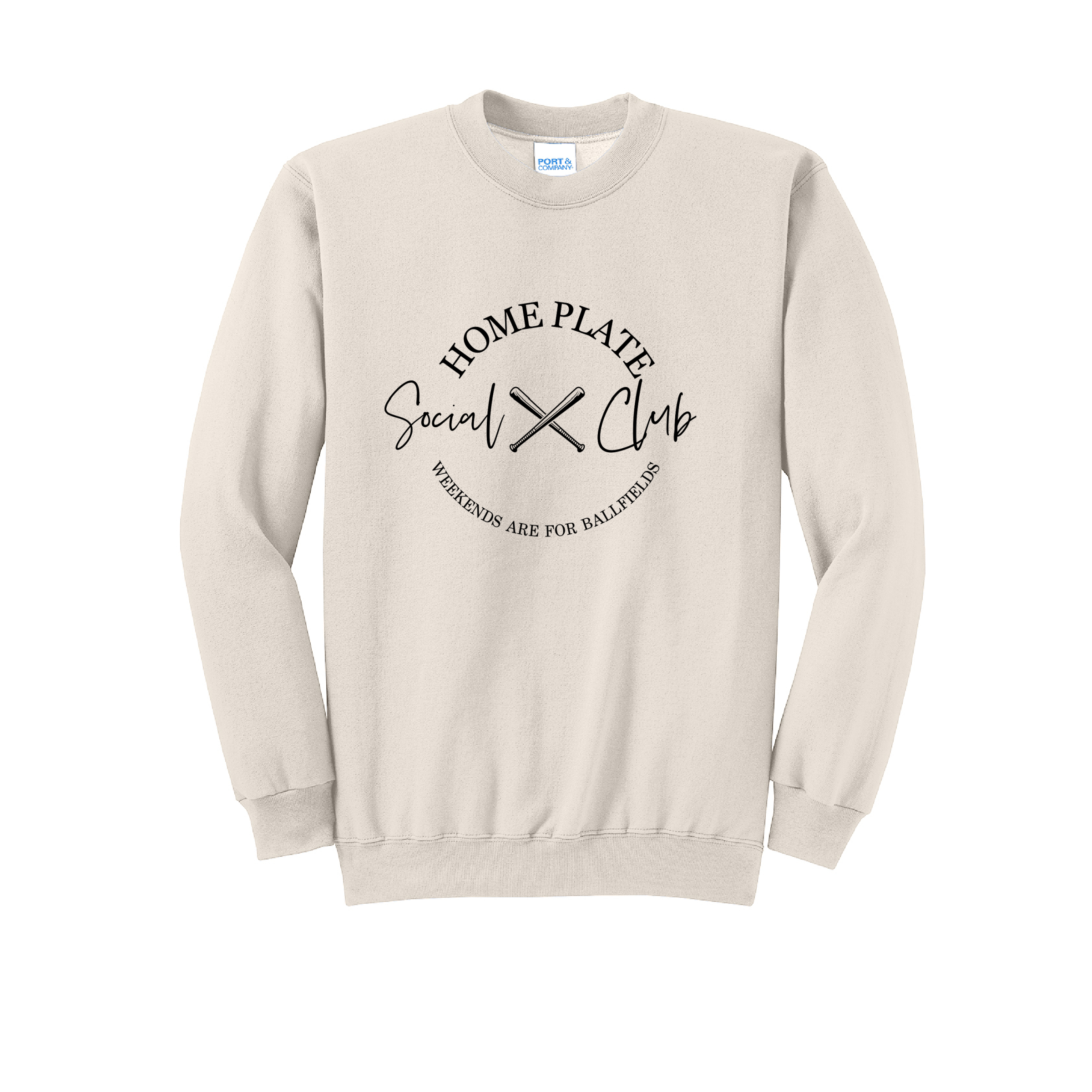 SIDELINE CLUB - Port & Co™ Core Fleece Pullover CREW NECK Sweatshirt