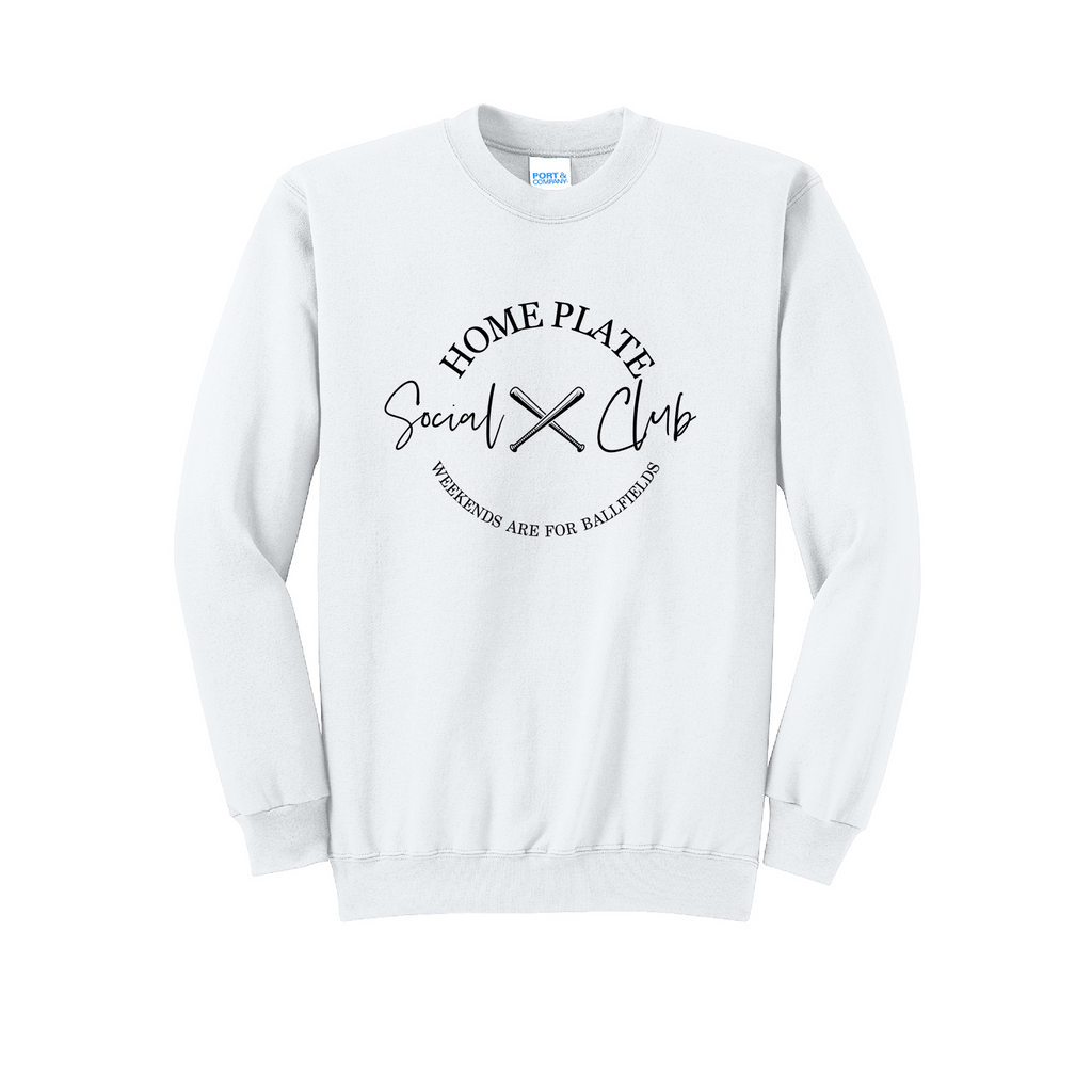 SIDELINE CLUB - Port & Co™ Core Fleece Pullover CREW NECK Sweatshirt