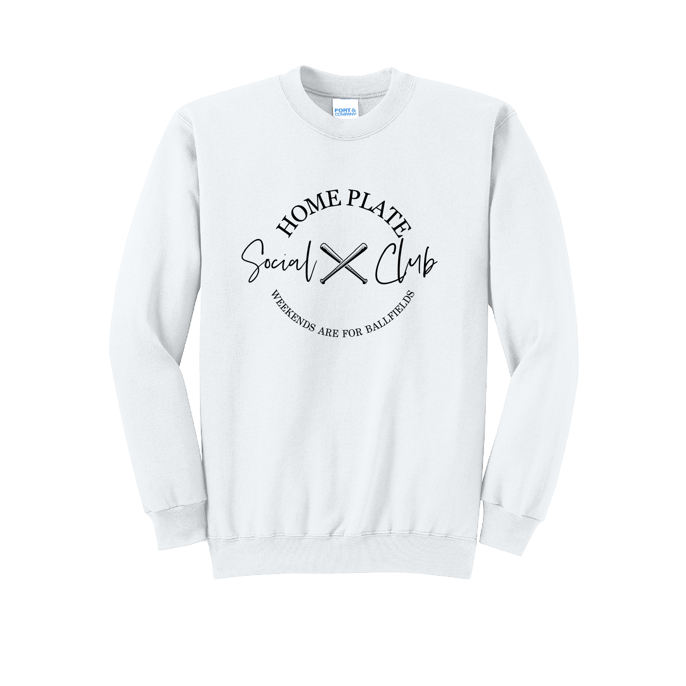 SIDELINE CLUB - Port & Co™ Core Fleece Pullover CREW NECK Sweatshirt