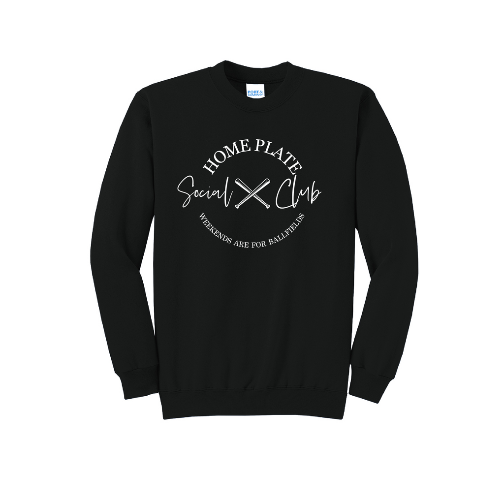 SIDELINE CLUB - Port & Co™ Core Fleece Pullover CREW NECK Sweatshirt