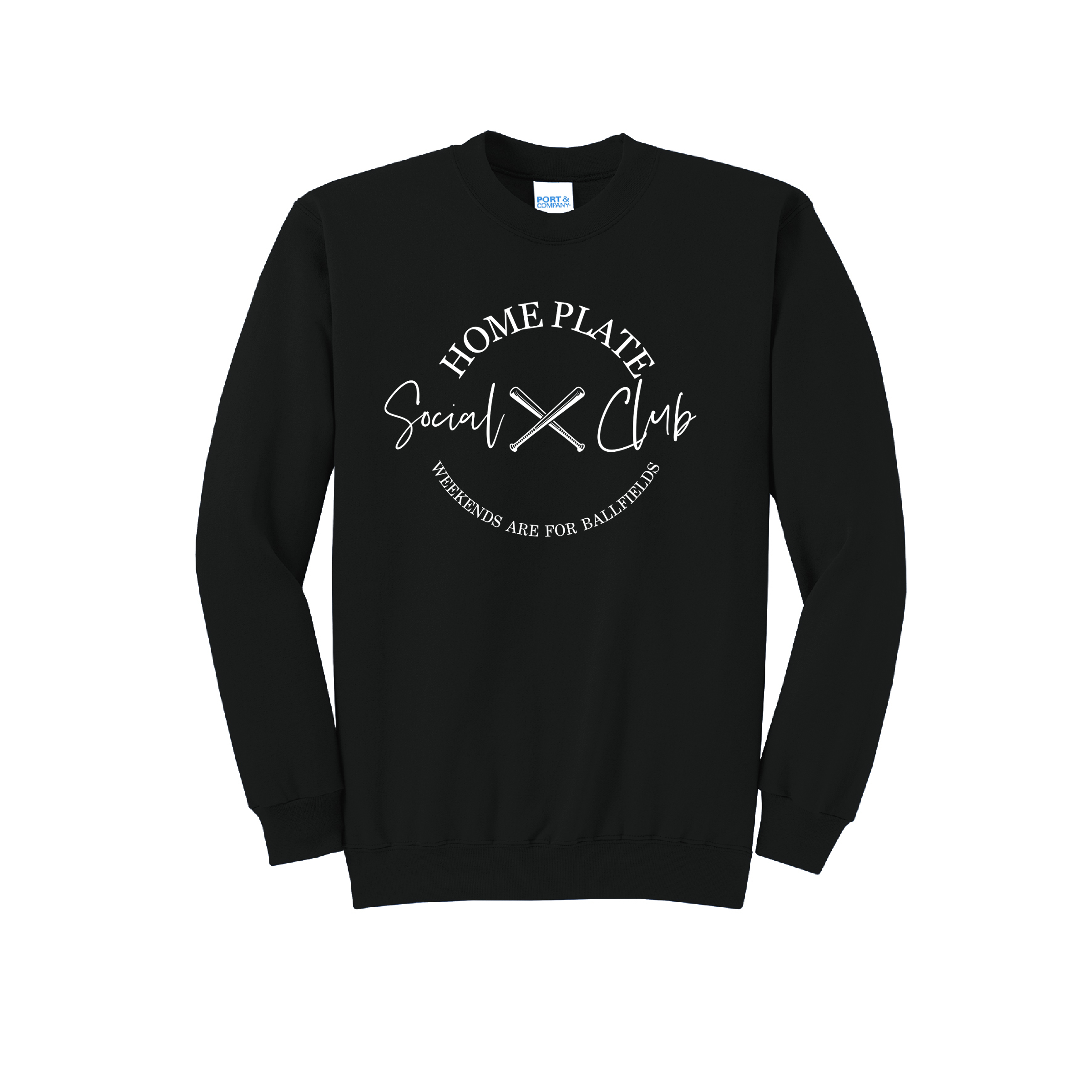 SIDELINE CLUB - Port & Co™ Core Fleece Pullover CREW NECK Sweatshirt