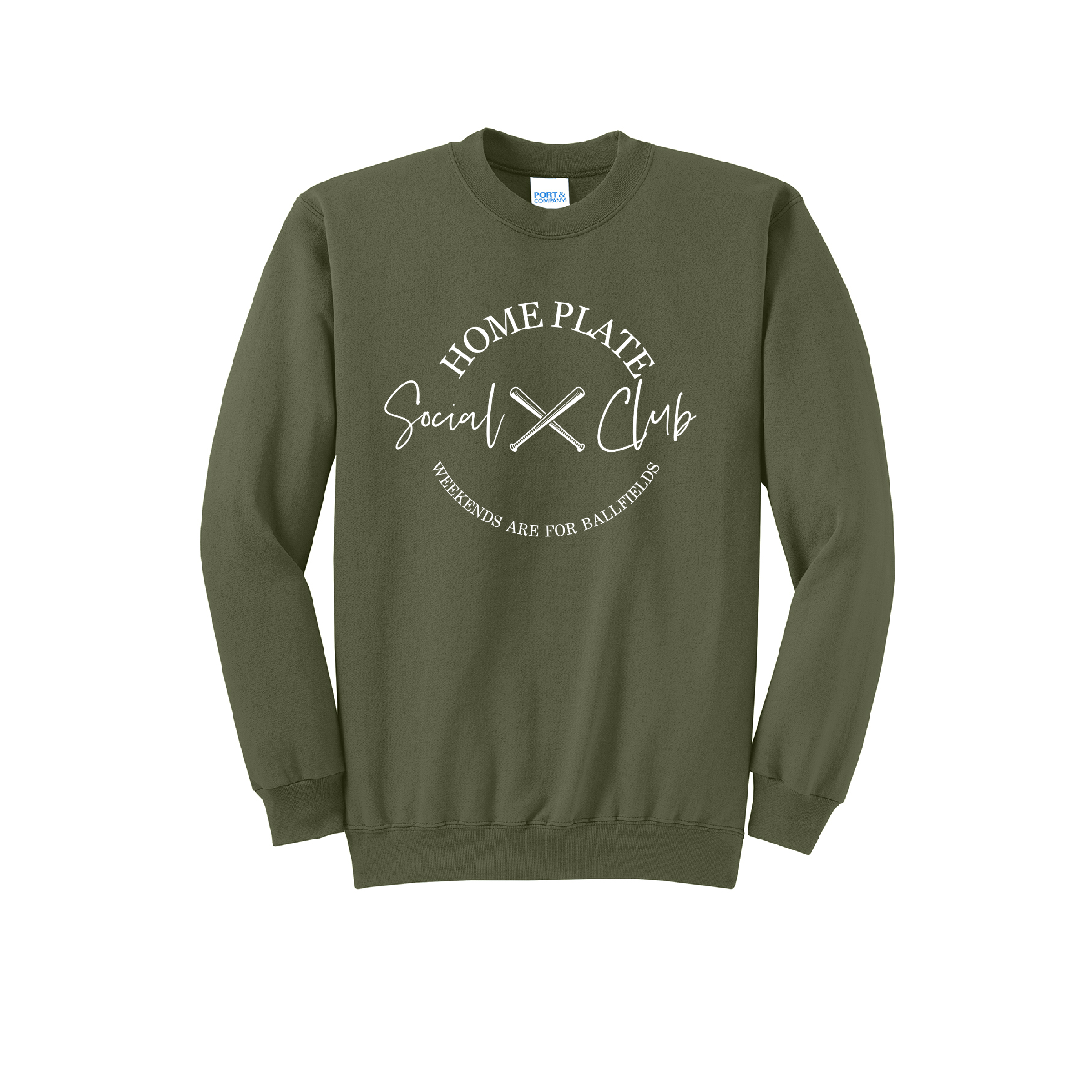 SIDELINE CLUB - Port & Co™ Core Fleece Pullover CREW NECK Sweatshirt