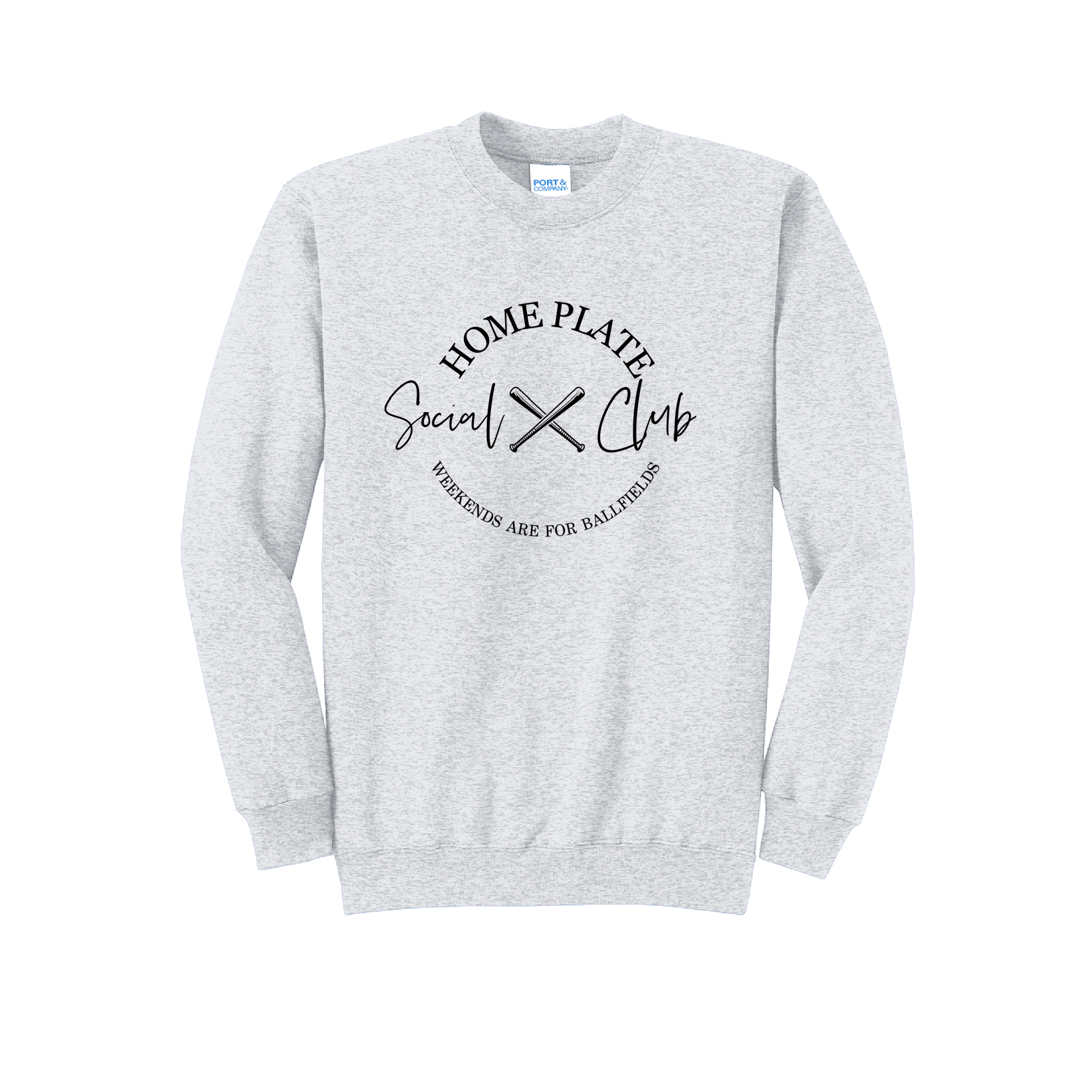 SIDELINE CLUB - Port & Co™ Core Fleece Pullover CREW NECK Sweatshirt