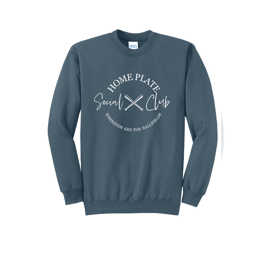 SIDELINE CLUB - Port & Co™ Core Fleece Pullover CREW NECK Sweatshirt