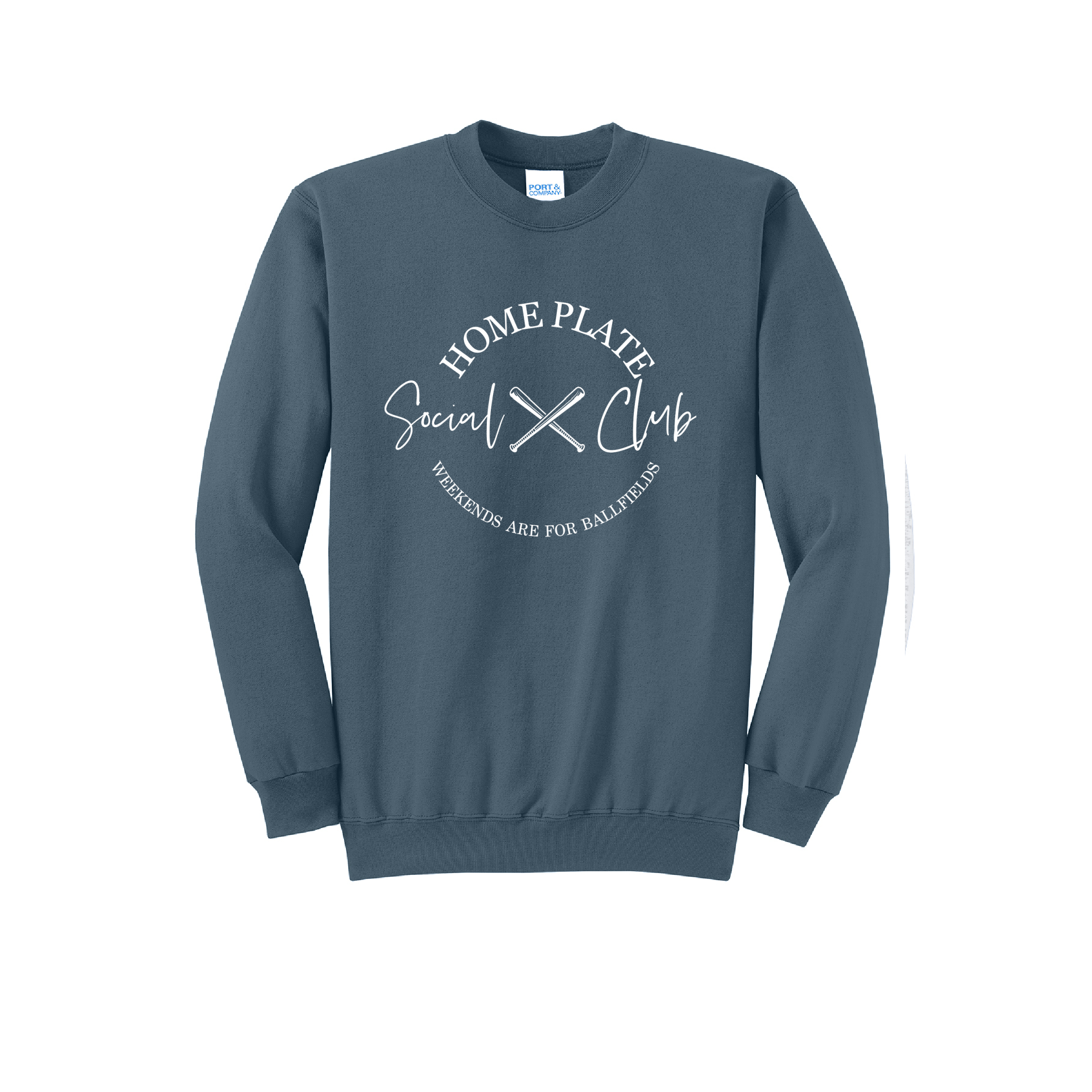 SIDELINE CLUB - Port & Co™ Core Fleece Pullover CREW NECK Sweatshirt