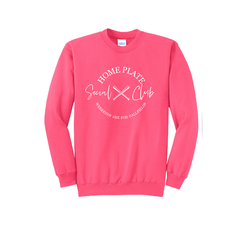 SIDELINE CLUB - Port & Co™ Core Fleece Pullover CREW NECK Sweatshirt