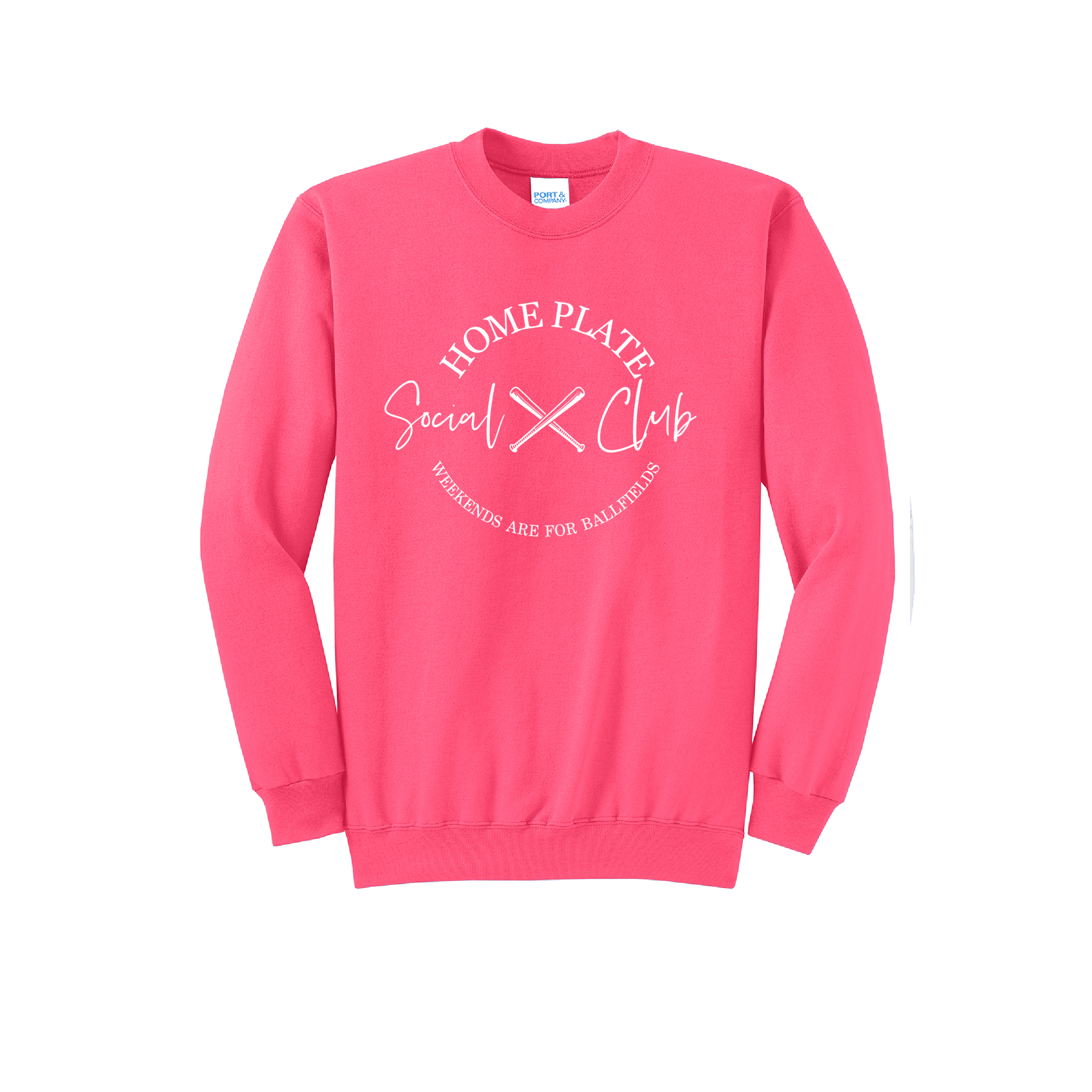 SIDELINE CLUB - Port & Co™ Core Fleece Pullover CREW NECK Sweatshirt